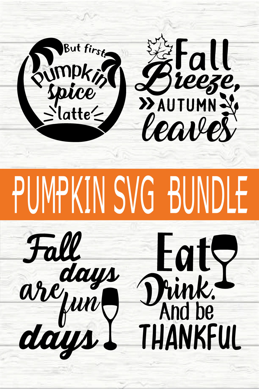 Pumpkin T Shirt Bundle vol 1 pinterest preview image.