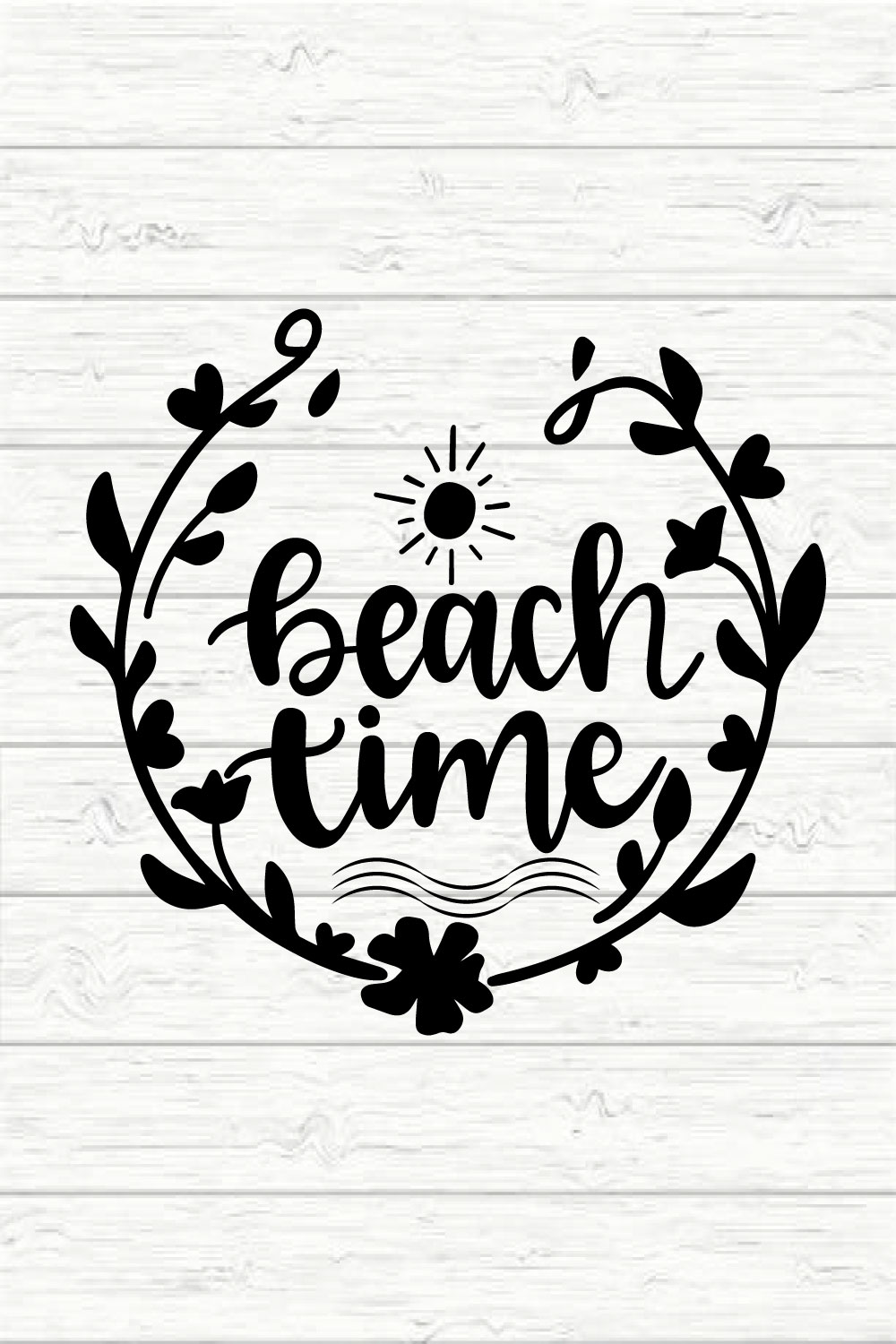 Beach Time pinterest preview image.