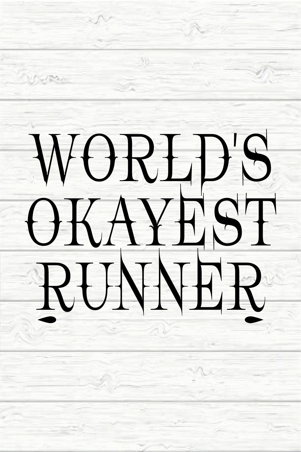 World's Okayest Runner pinterest preview image.