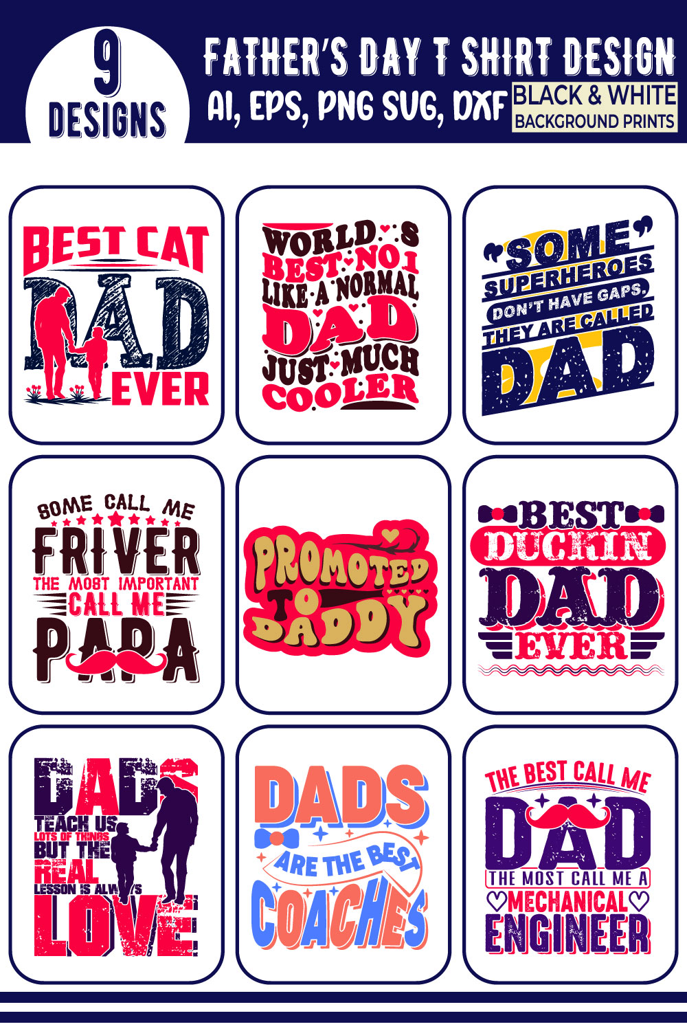 Father's day typography quote t shirt design pinterest preview image.