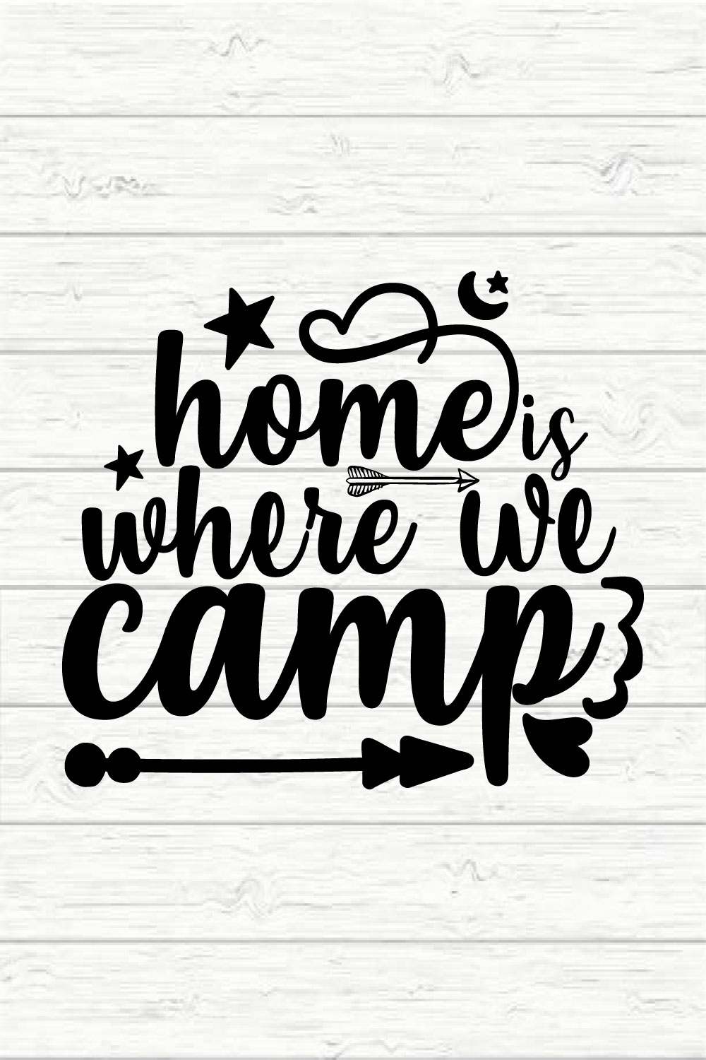 Home Is Where We Camp pinterest preview image.