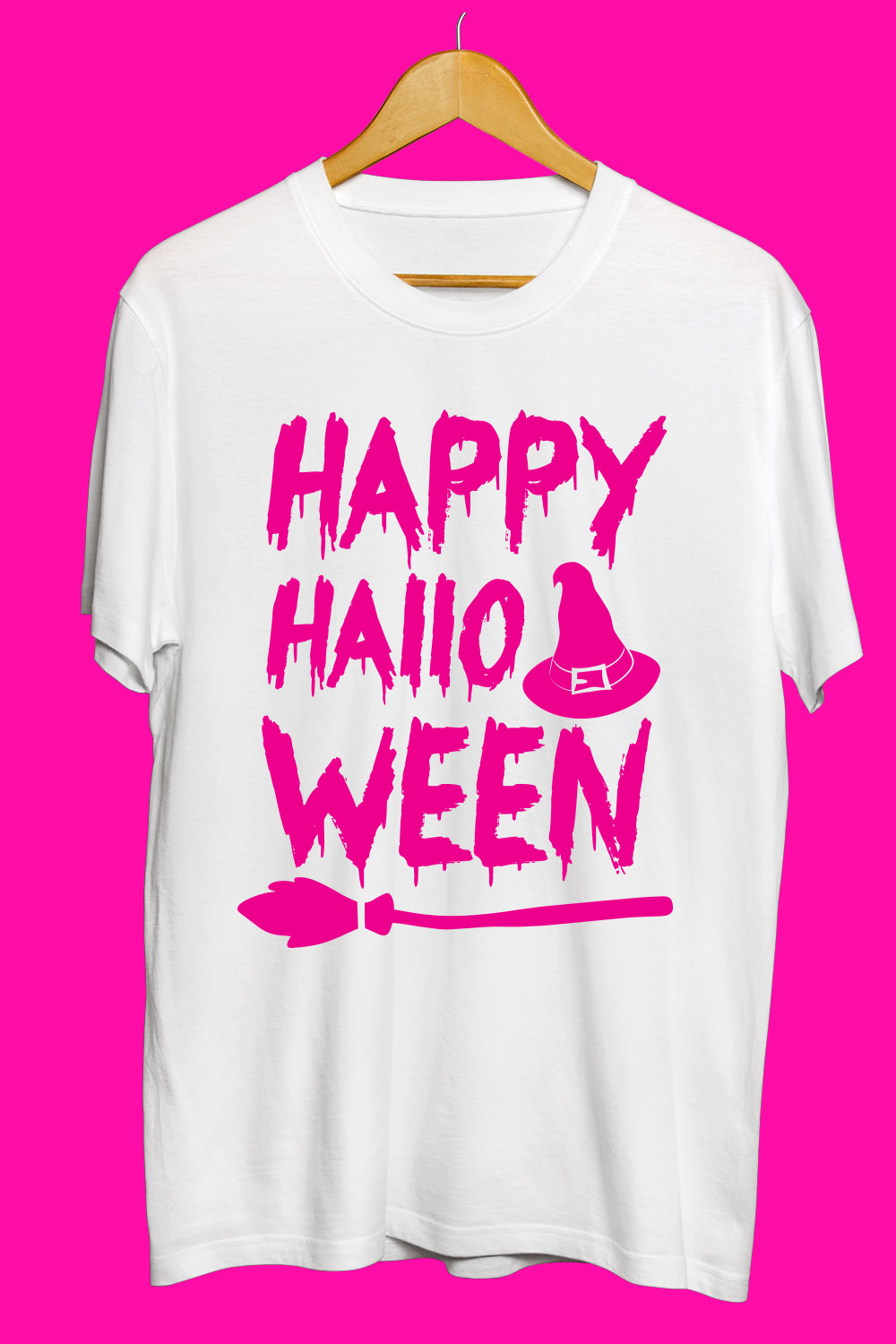 Halloween SVG T Shirt Designs Bundle pinterest preview image.