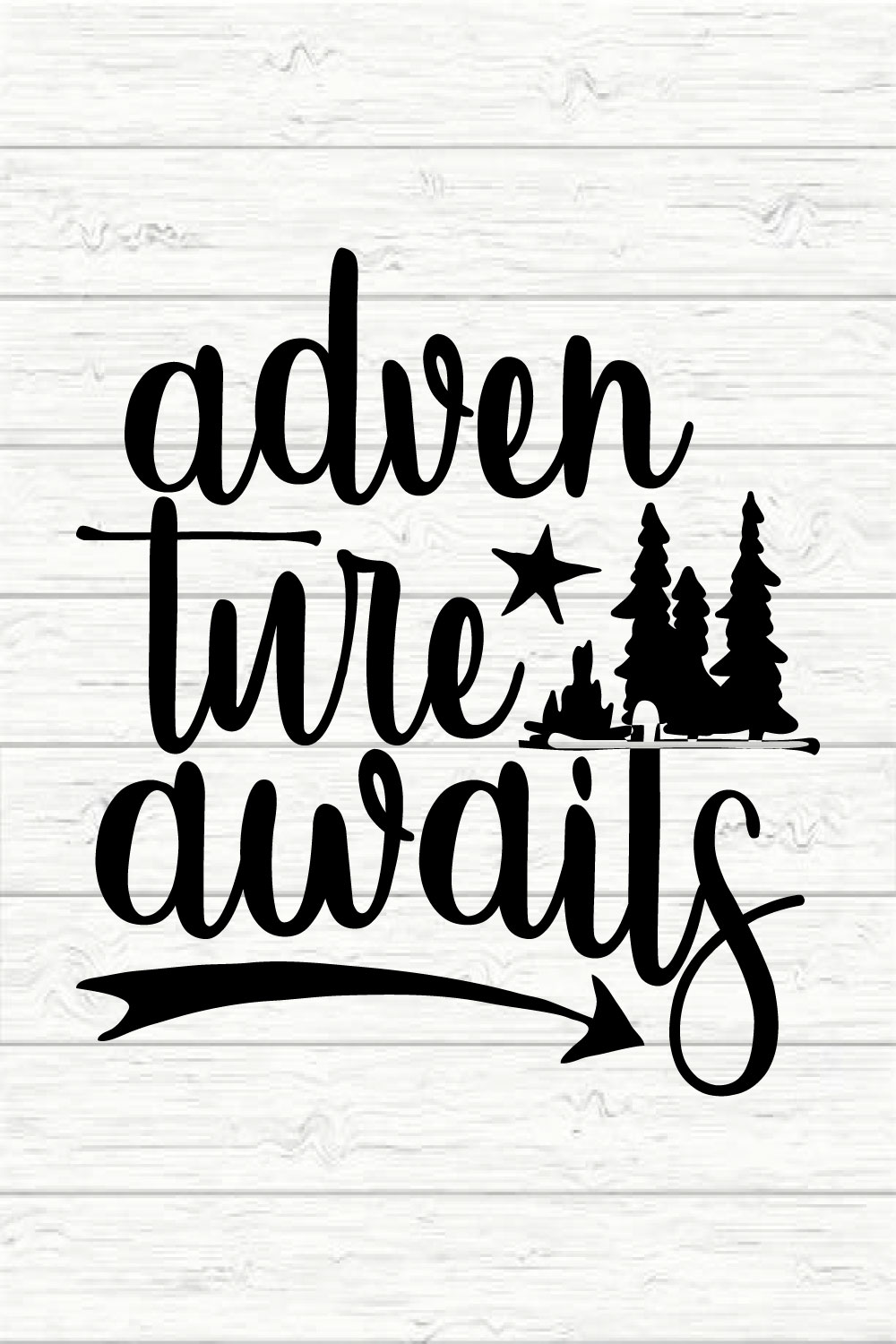 Adventure Awaits Svg Design pinterest preview image.