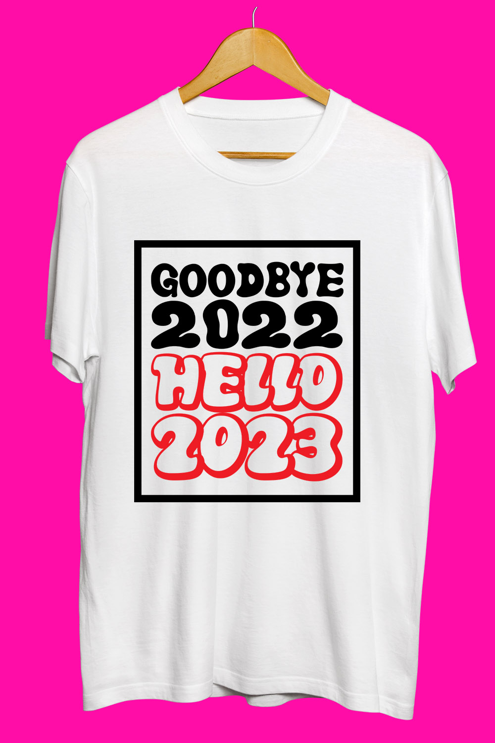 Happy new year SVG Bundle pinterest preview image.