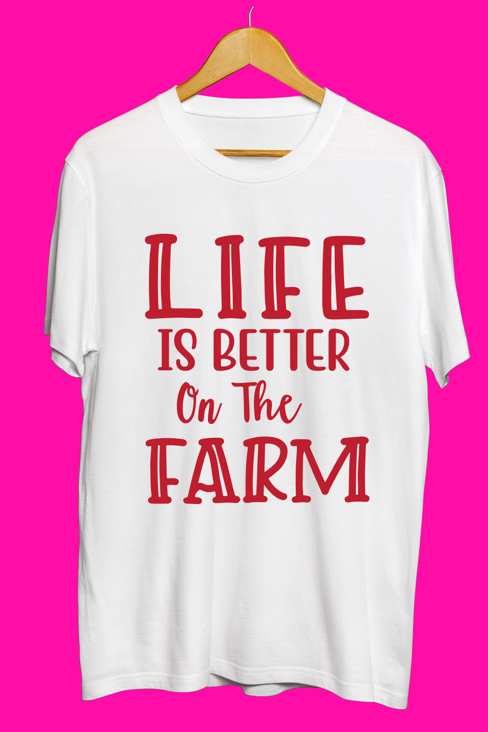 Farm SVG T Shirt Designs Bundle pinterest preview image.