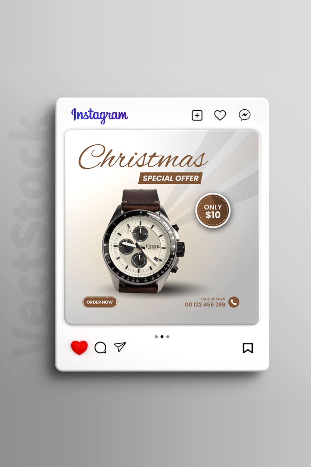 Watch sale social media Instagram post banner template pinterest preview image.