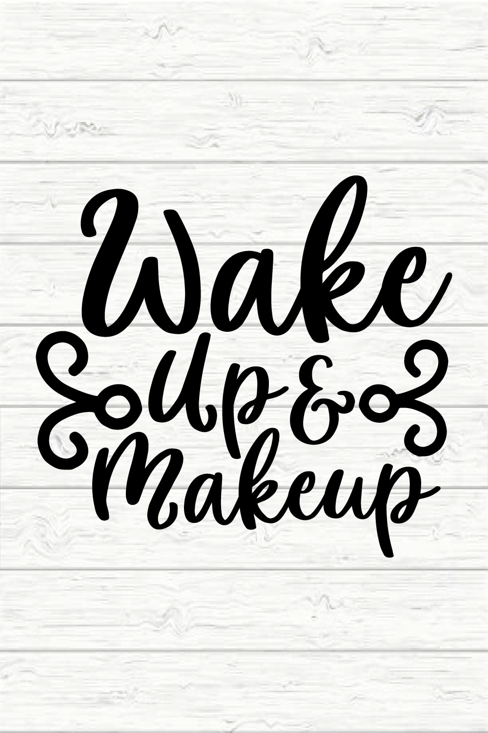 wake up & makeup pinterest preview image.