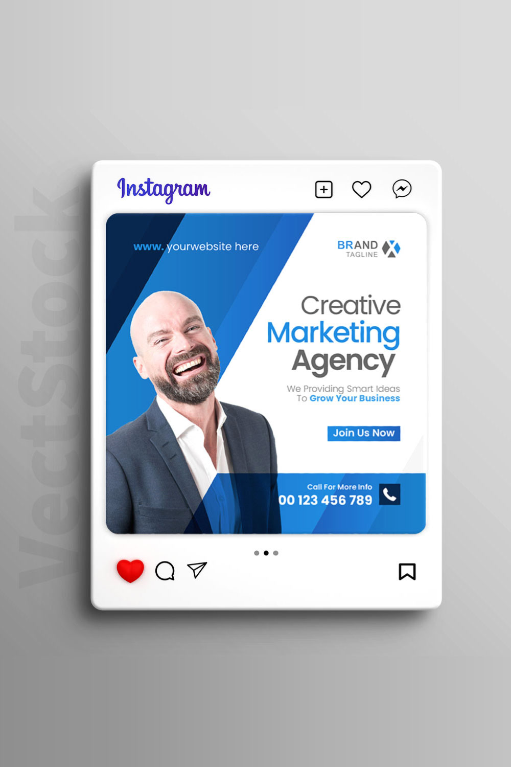 Digital marketing agency and corporate social media banner pinterest preview image.