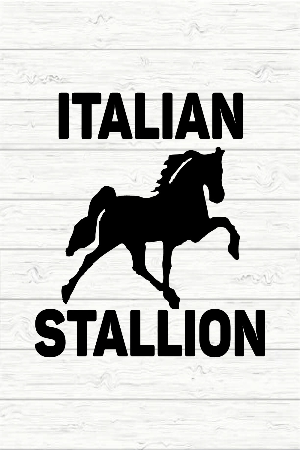 Italian stallion pinterest preview image.