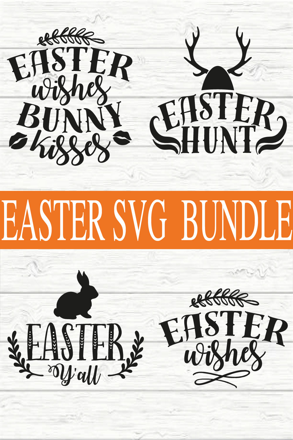 Easter T Shirt Bundle vol 6 pinterest preview image.