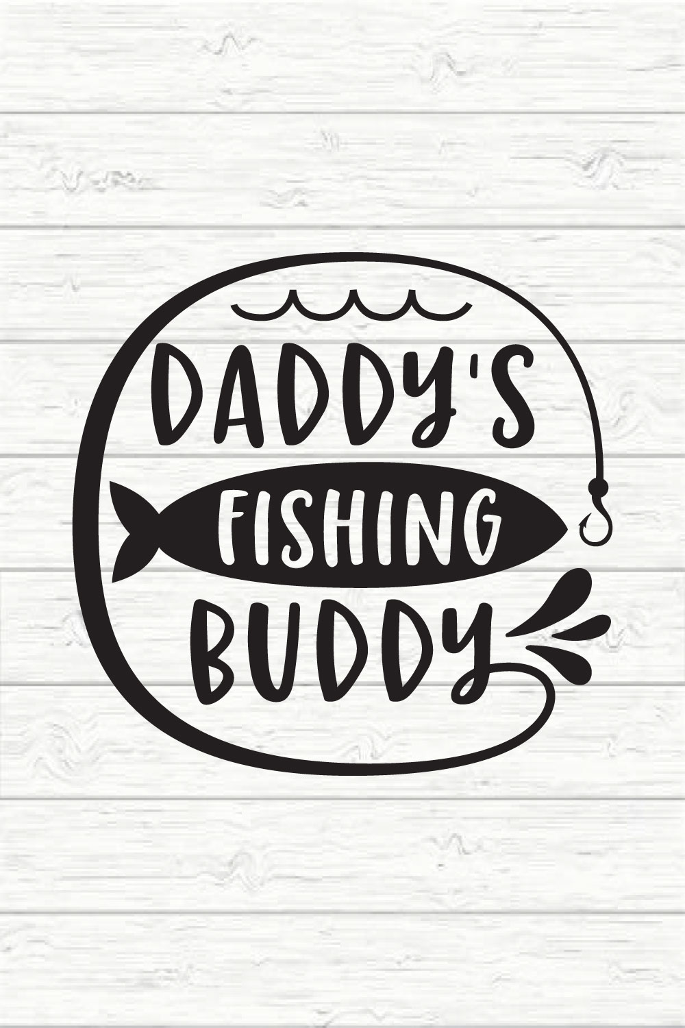 Daddy's Fishing Buddy pinterest preview image.