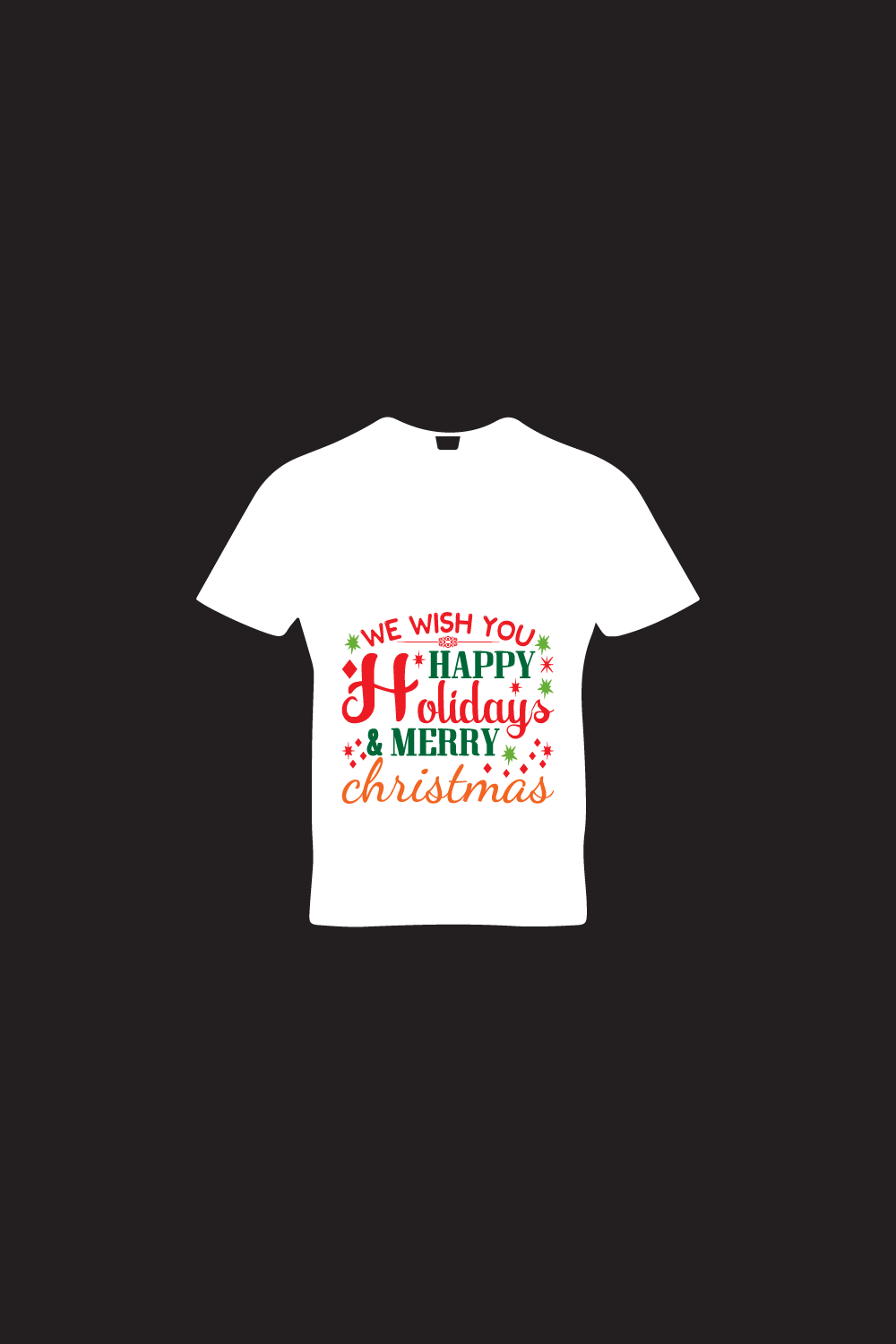 we wish you happy holidays & merry christmas pinterest preview image.
