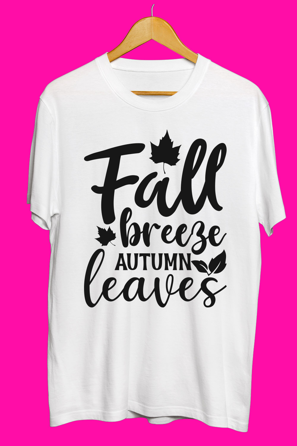 Fall SVG T Shirt Designs Bundle pinterest preview image.