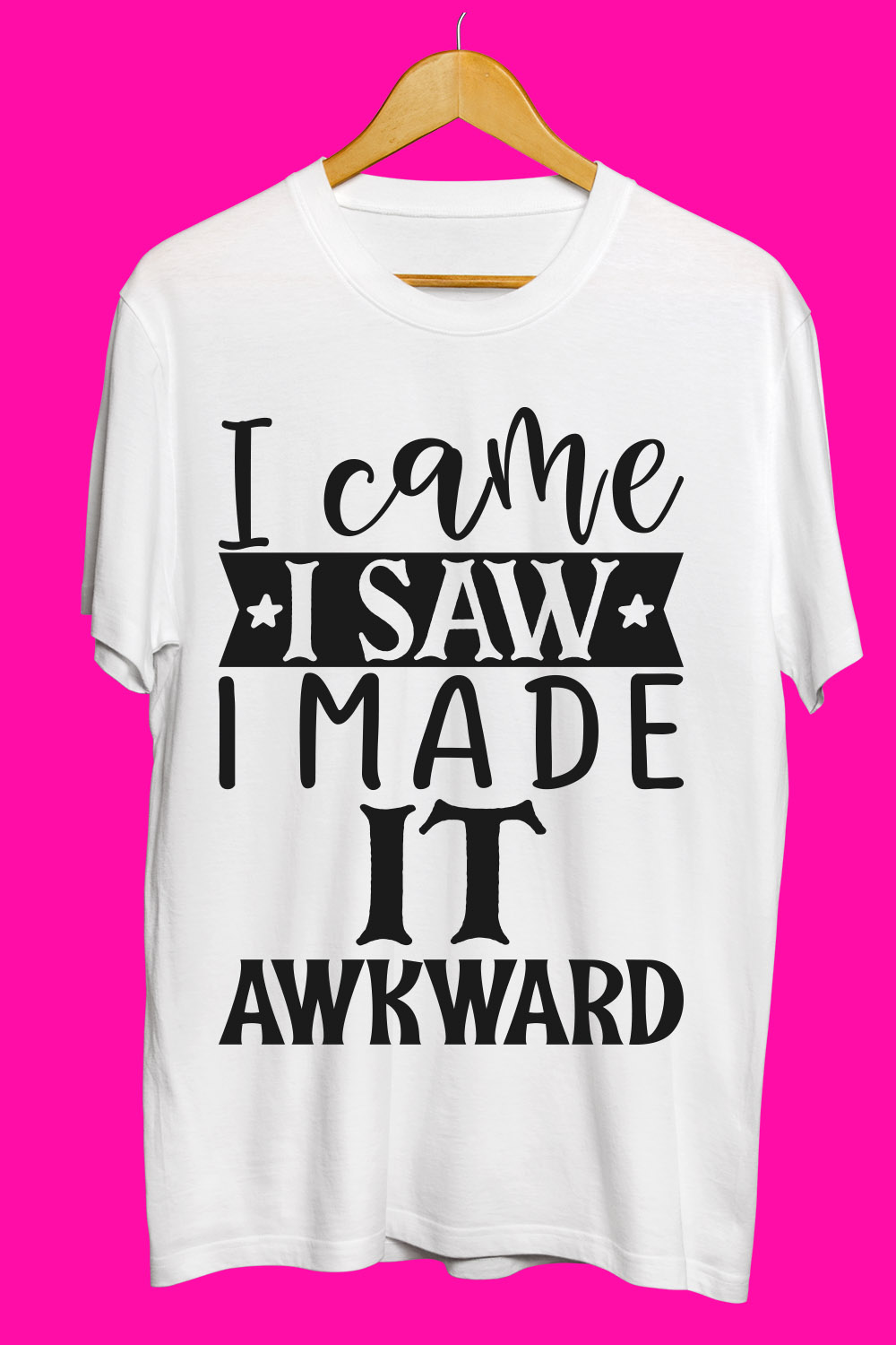 Funny SVG T Shirt Designs Bundle pinterest preview image.