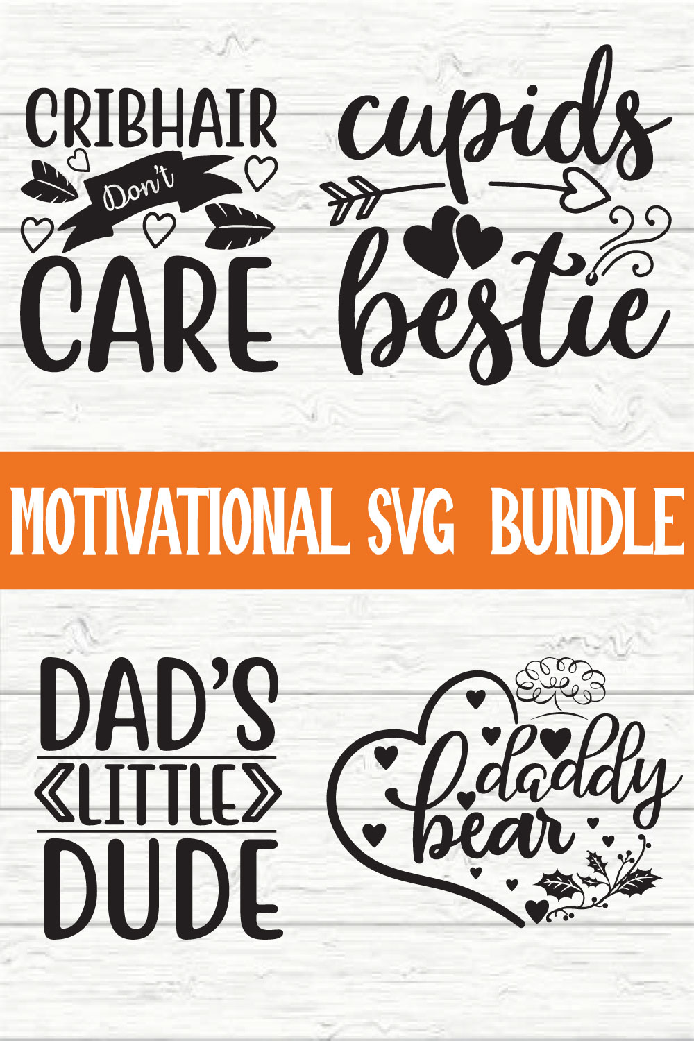 Motivational Bundle vol 6 pinterest preview image.