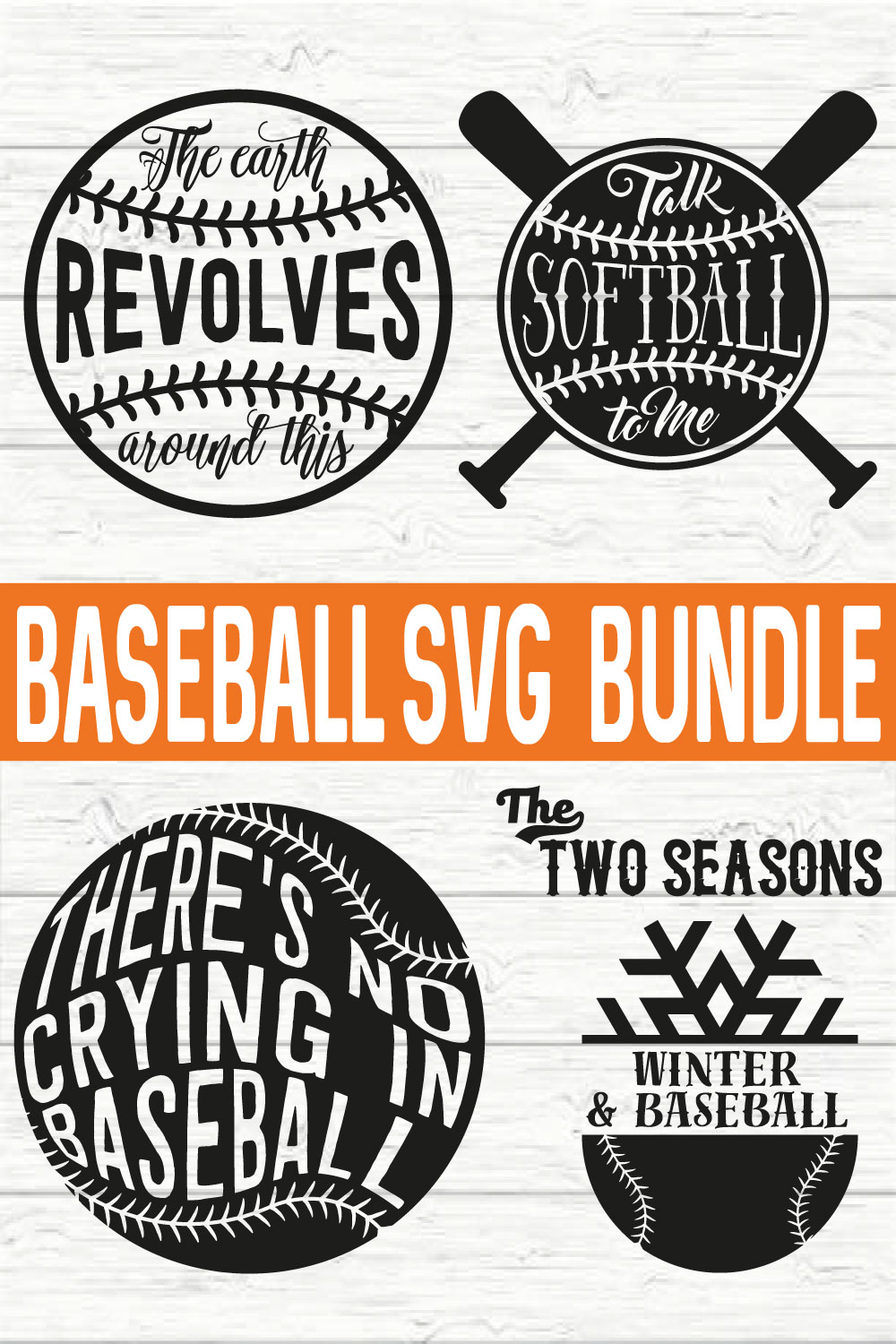 Baseball T Shirt Bundle vol 1 pinterest preview image.