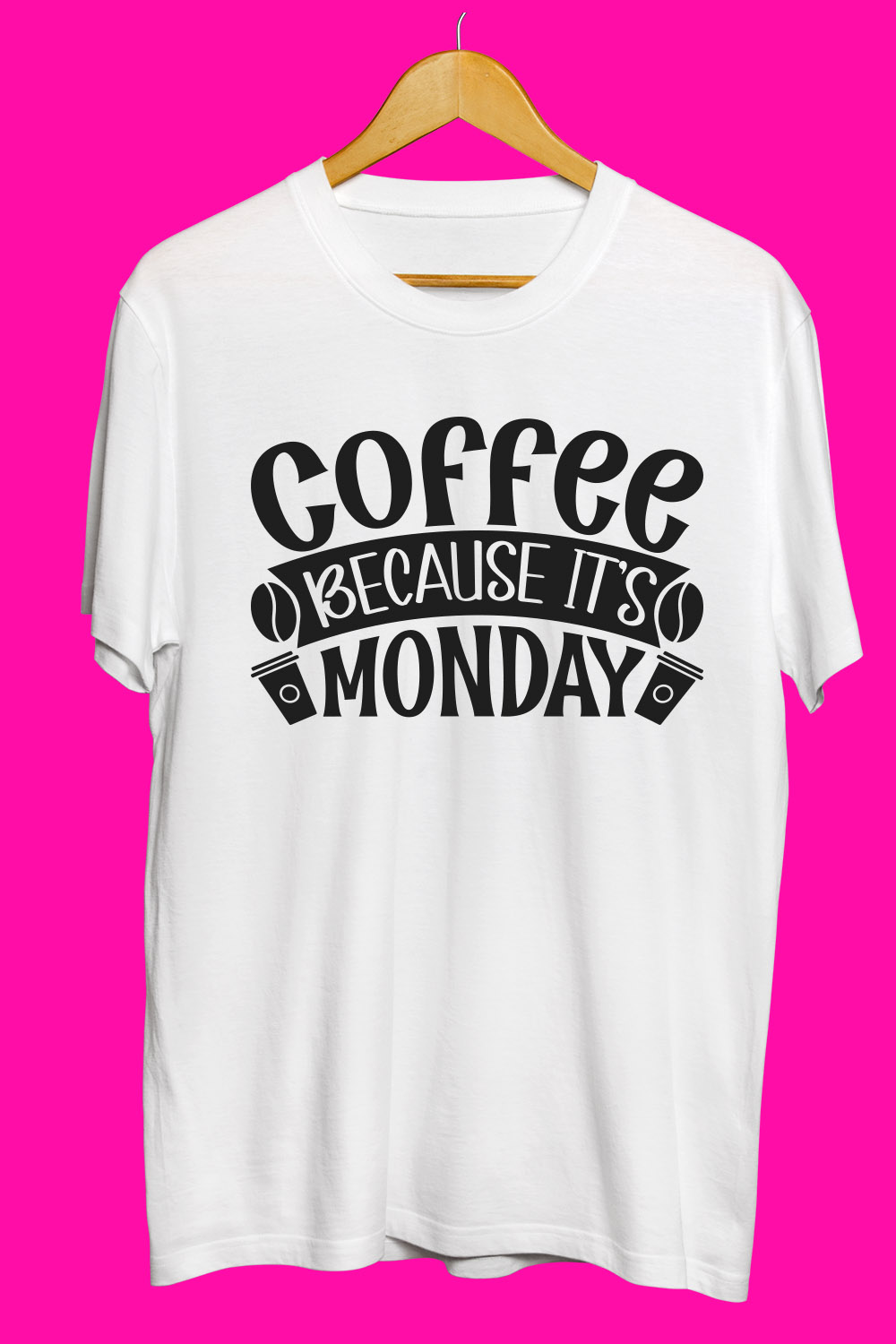 Coffee SVG T Shirt Designs Bundle pinterest preview image.