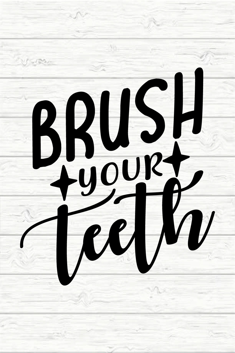 Brush Your Teeth pinterest preview image.