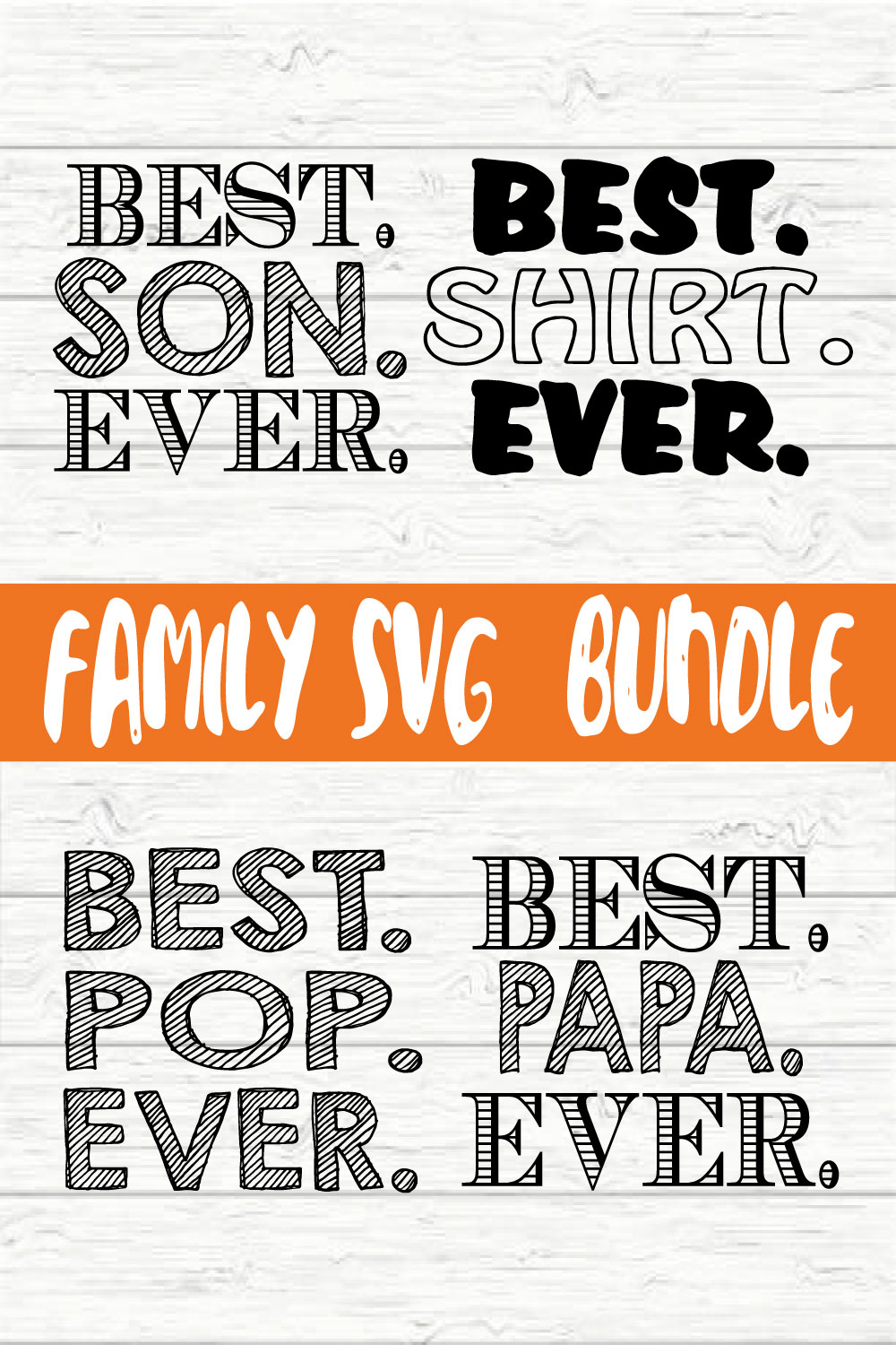 Family T Shirt Bundle vol 7 pinterest preview image.
