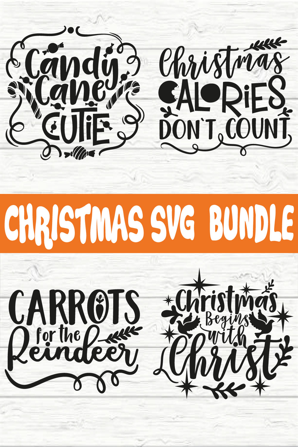 Christmas Svg Bundle vol 5 pinterest preview image.