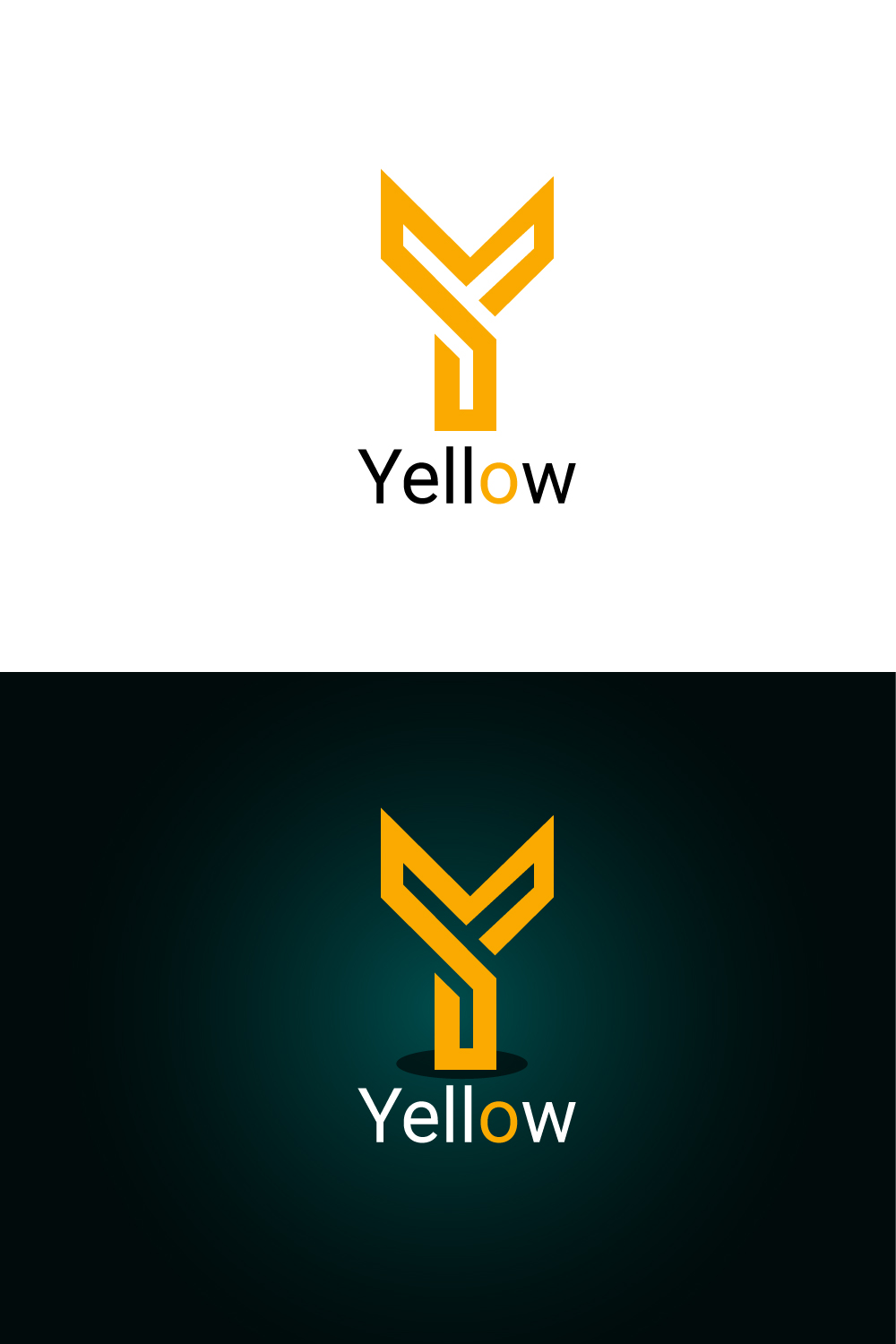 Yellow Logo pinterest preview image.