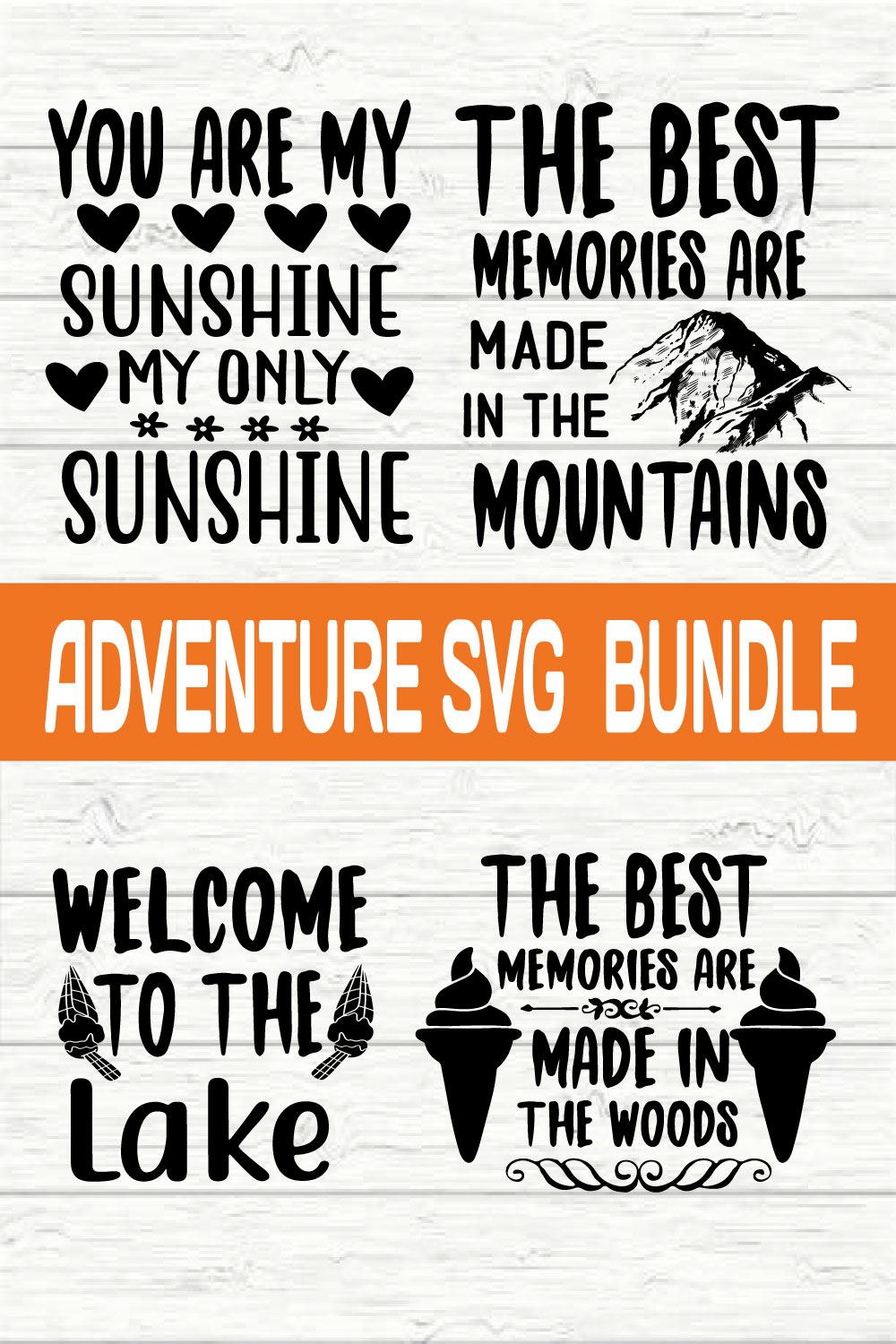 Adventure Svg Bundle vol 8 pinterest preview image.