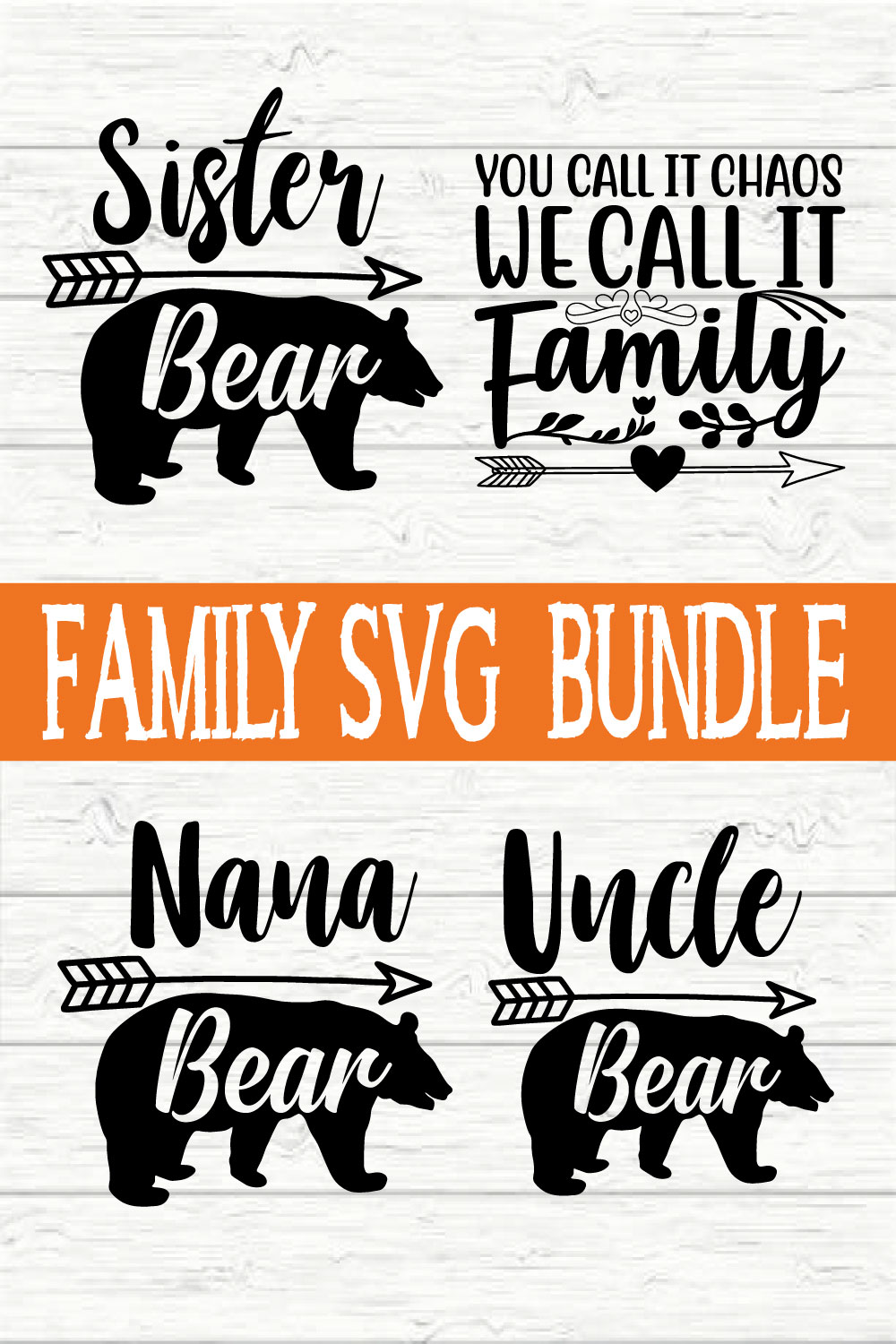 Family Design Bundle vol 4 pinterest preview image.