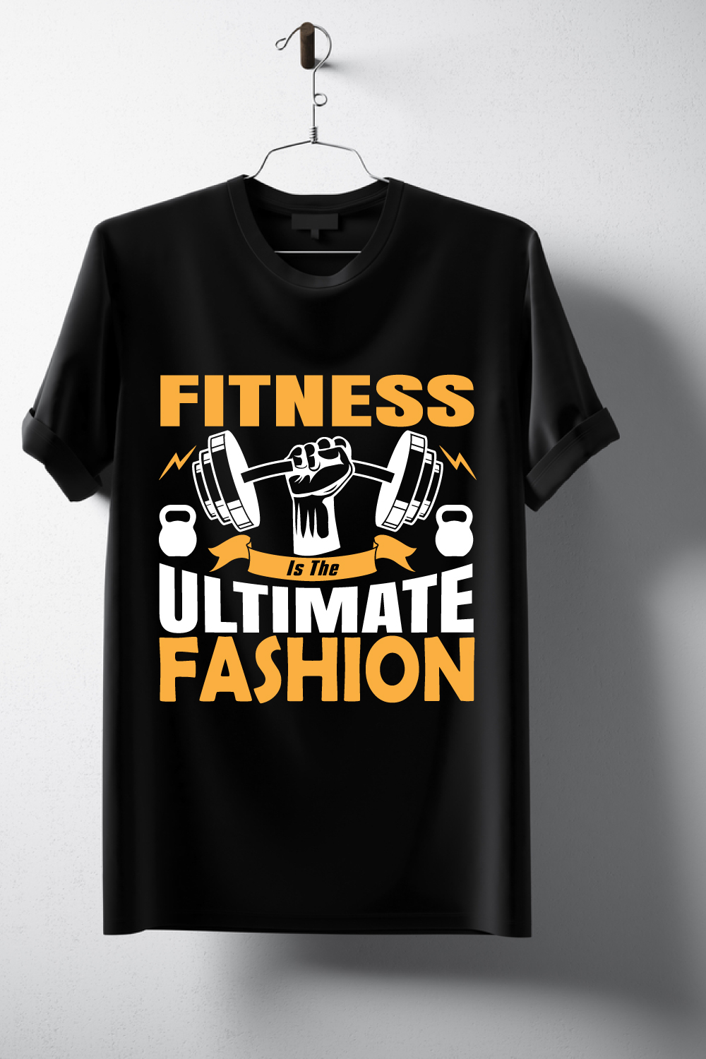 14 Gym/Fitness Quotes Design SVG Bundle pinterest preview image.