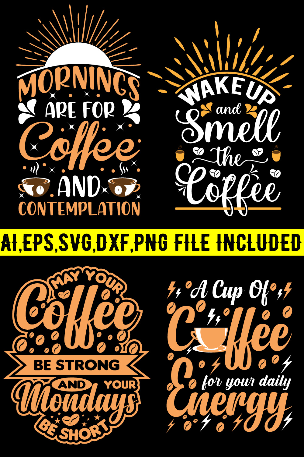 Best Typography Coffee Mug, SVG T-shirt Design pinterest preview image.