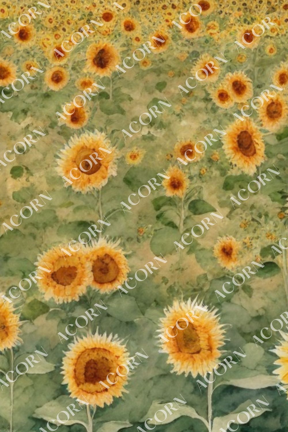 Sunflower Wallpapaer pinterest preview image.