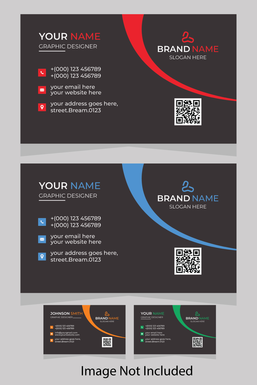 Business Card Design pinterest preview image.