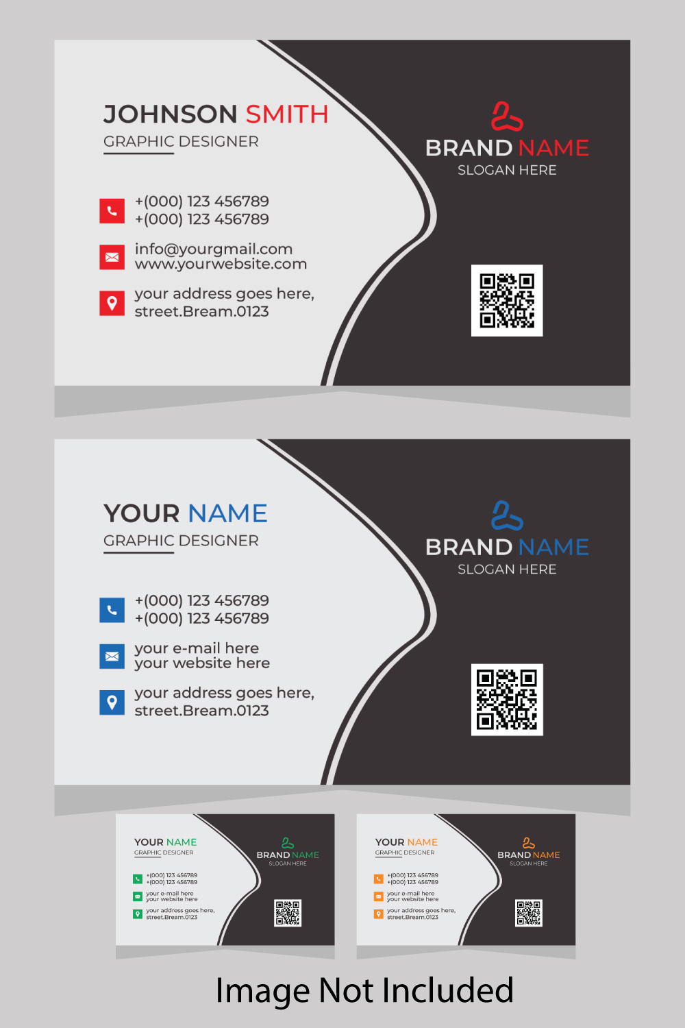 New Business Card Design pinterest preview image.