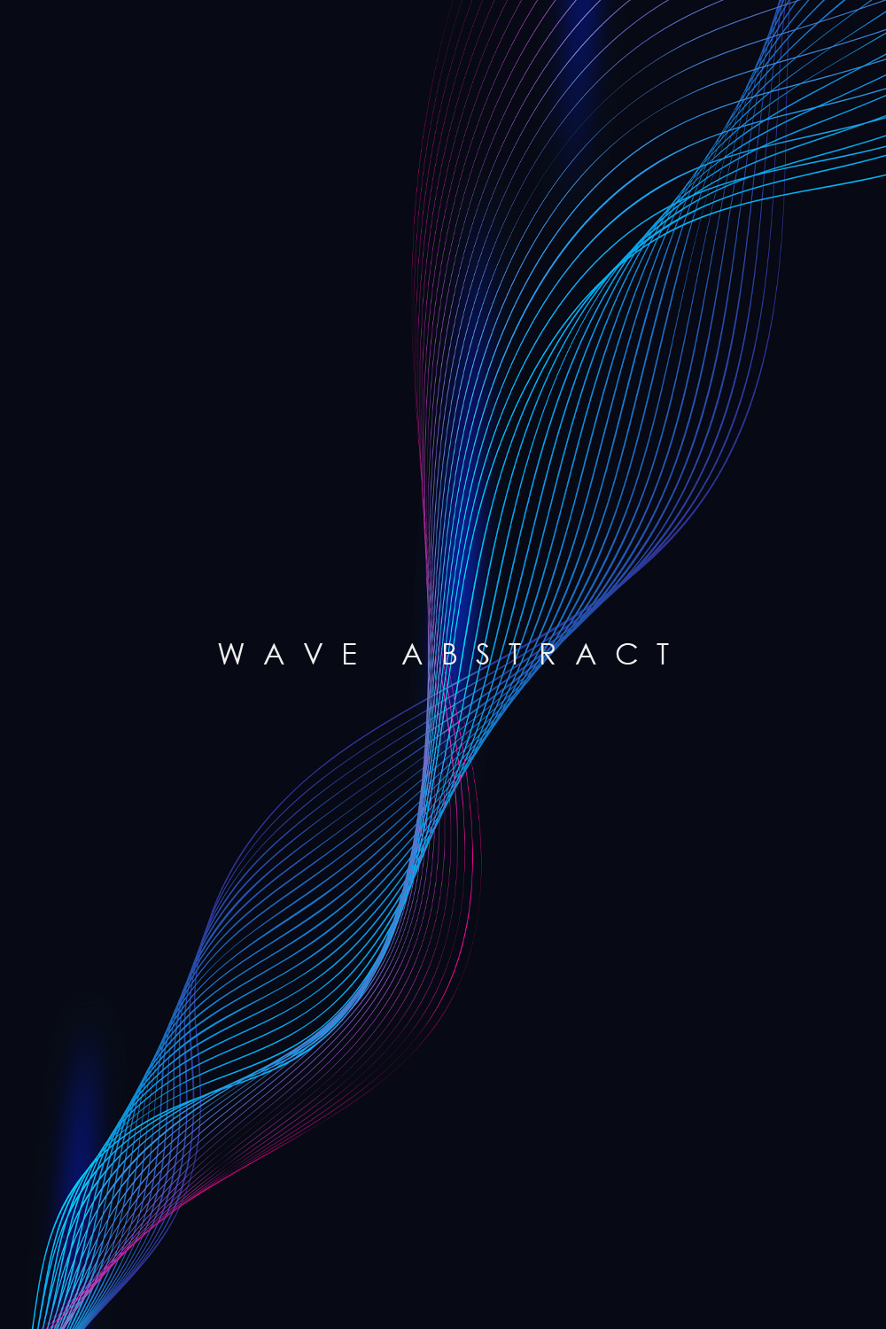 WAVE ABSTRACT pinterest preview image.