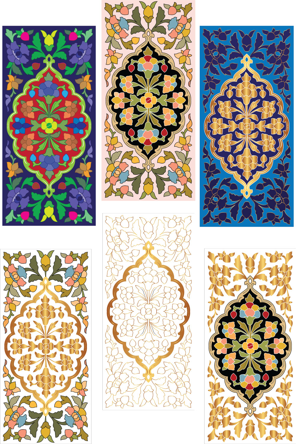 100 ORNAMENT DESIGN vector art for $32 only pinterest preview image.