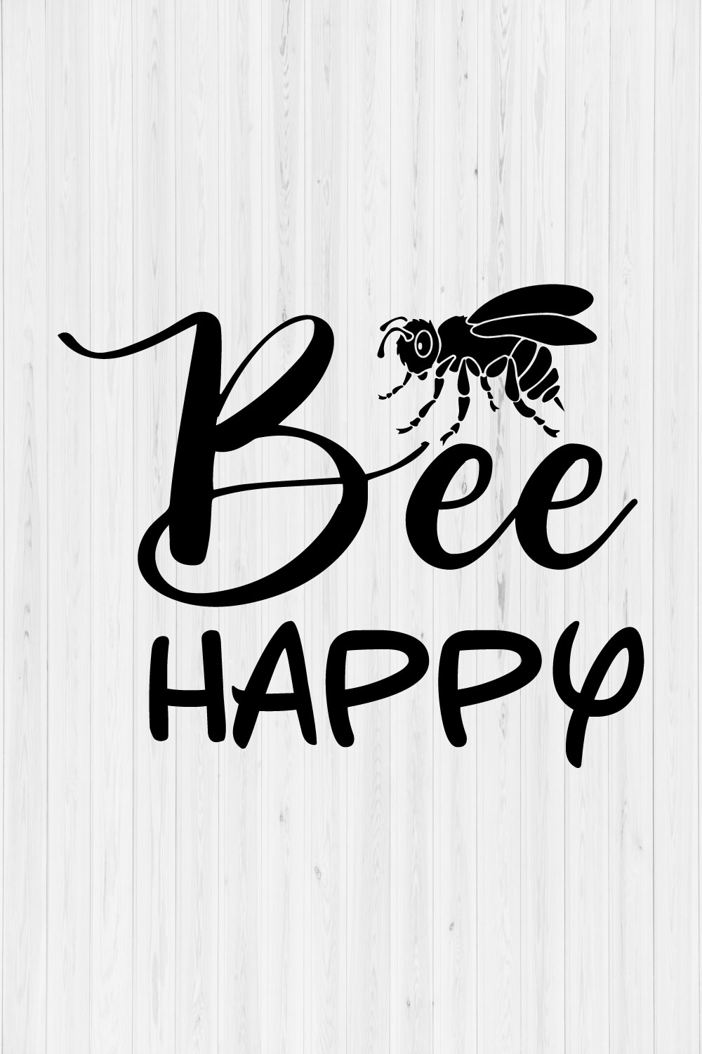 Bee Happy pinterest preview image.