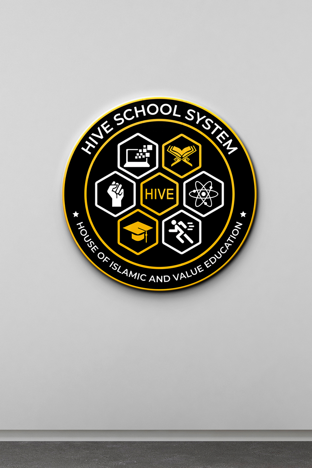 High School Educational Logo pinterest preview image.