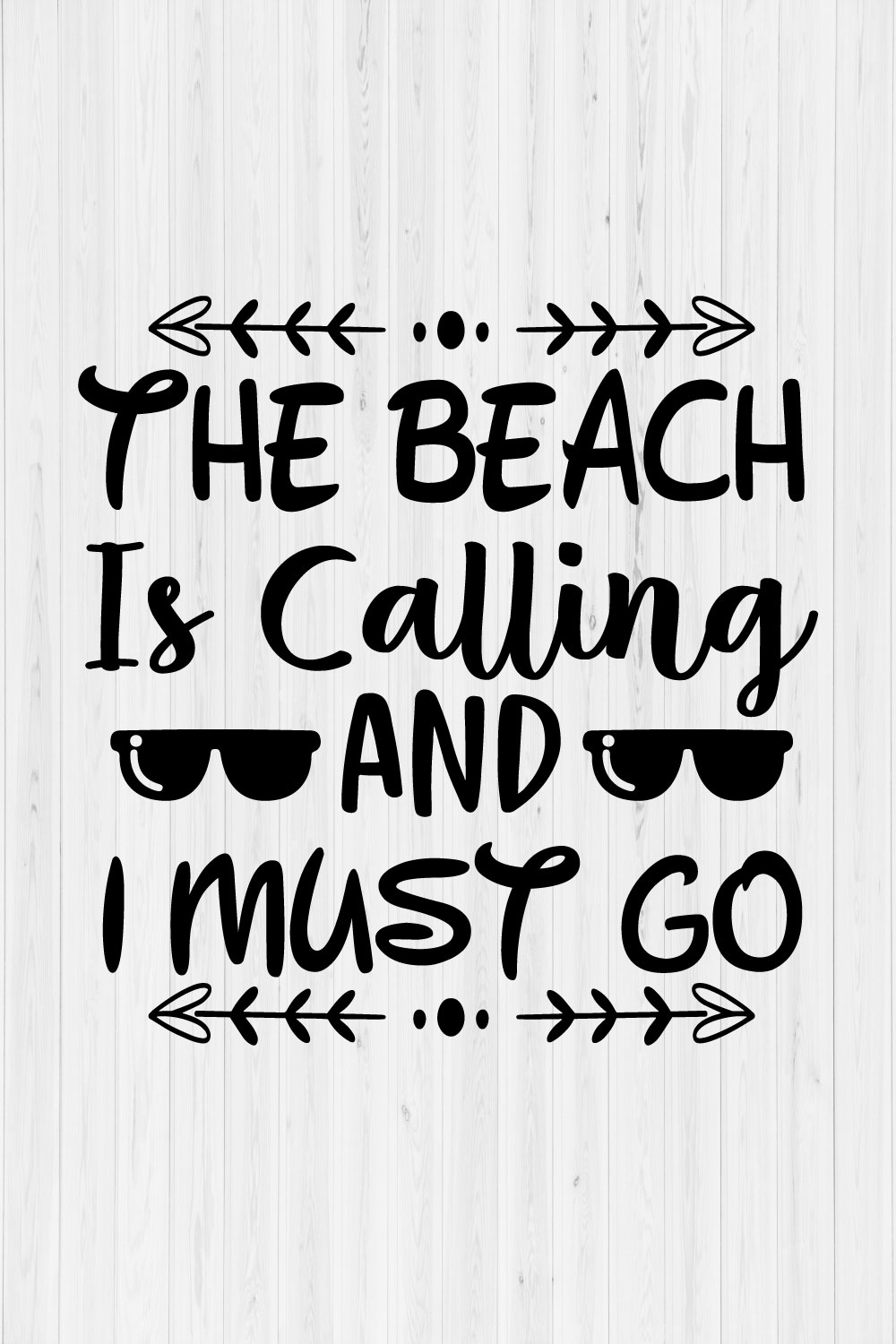 The Beach is Calling and I Must Go pinterest preview image.