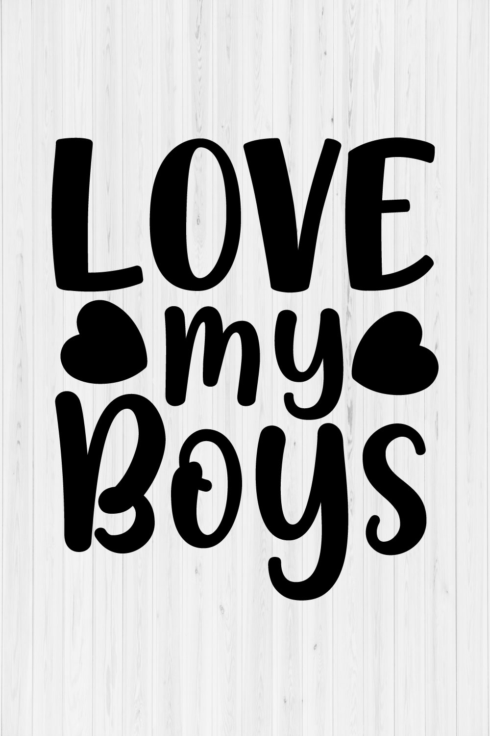 Love My Boys T-shirt pinterest preview image.