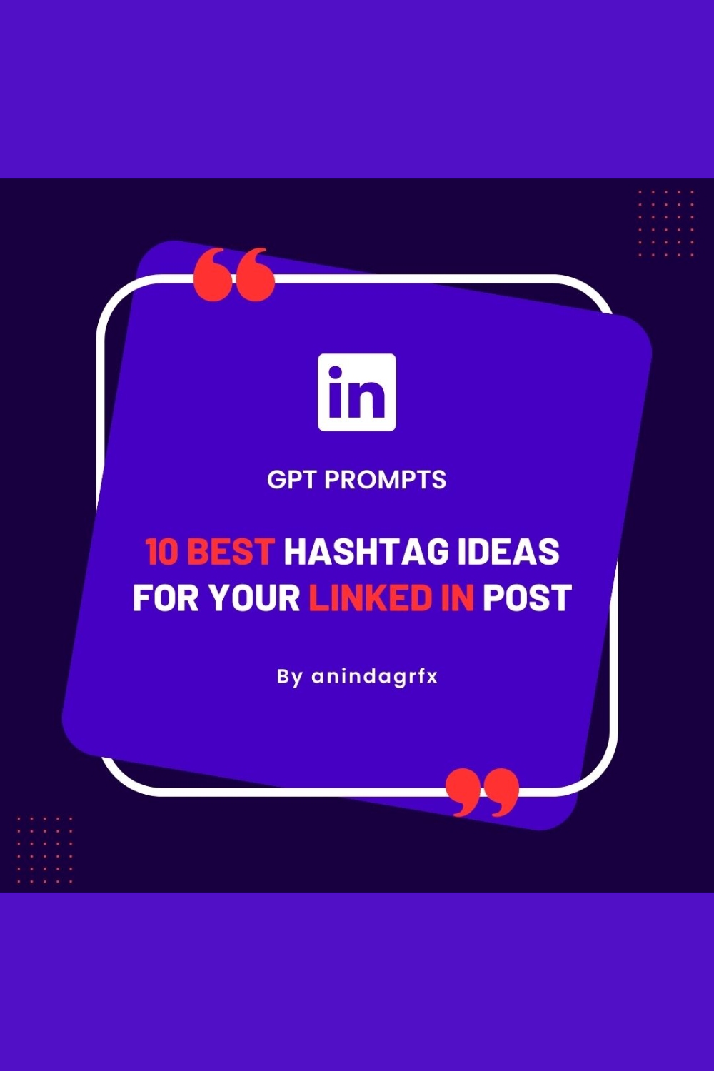 10 Best hashtag research ideas for you linked in post GPT Prompts pinterest preview image.