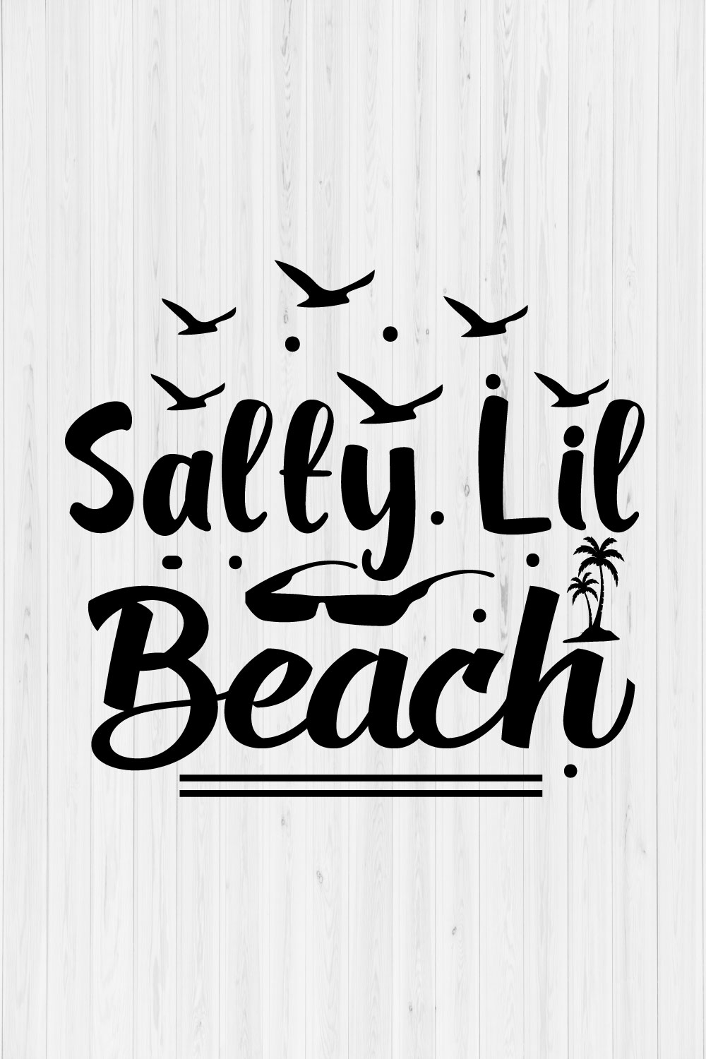 Salty Lil Beach pinterest preview image.