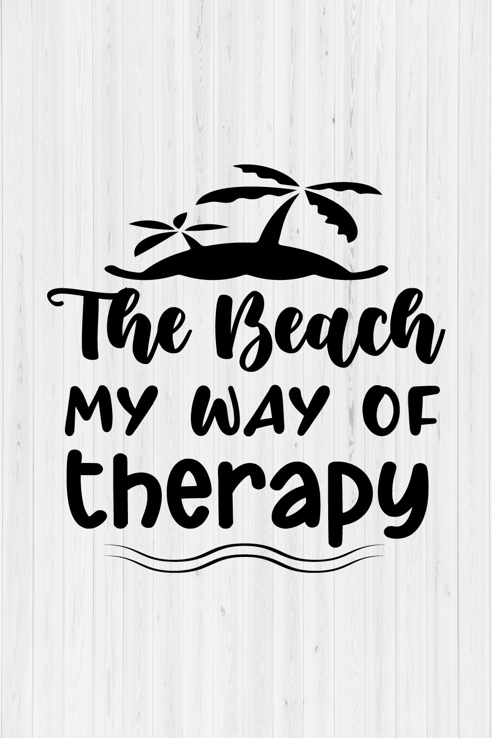 The Beach My Way of Therapy pinterest preview image.