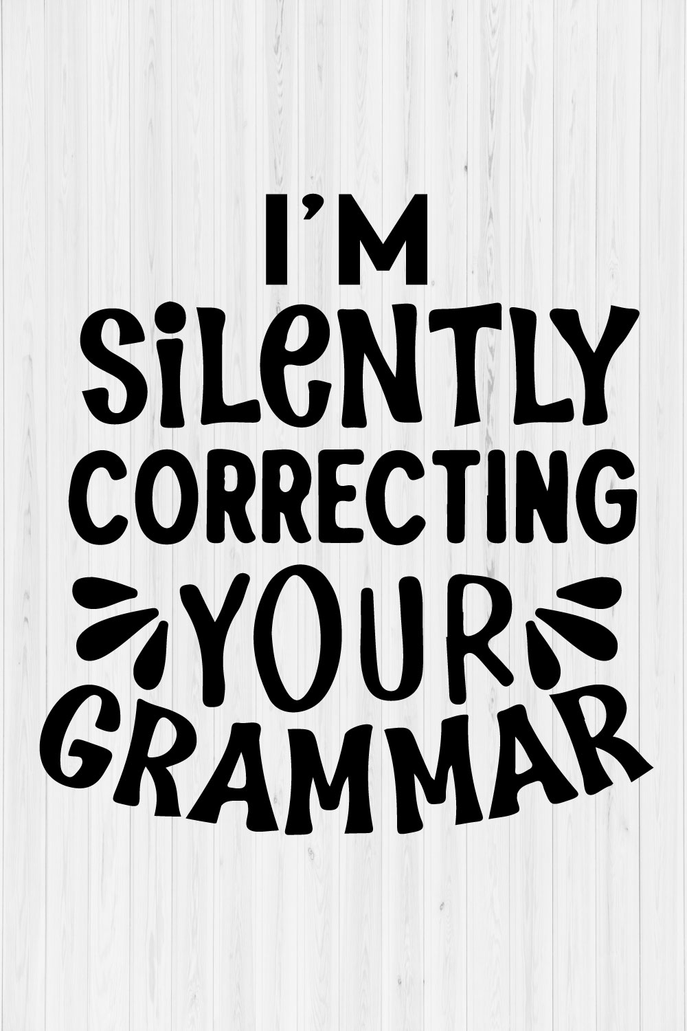 I'm silently correcting your grammar pinterest preview image.