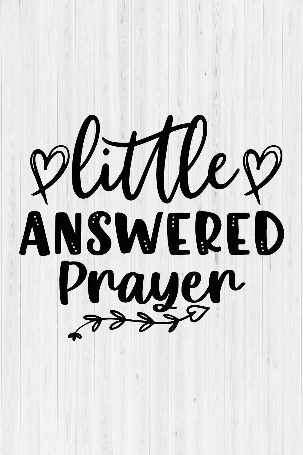 Little answered prayer pinterest preview image.