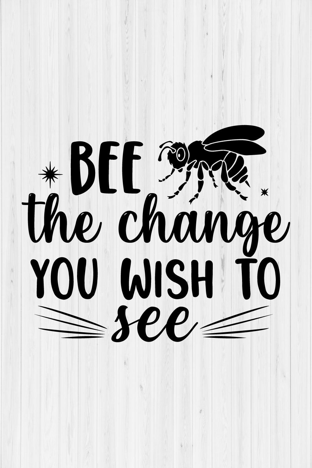 Bee the change you wish to see pinterest preview image.