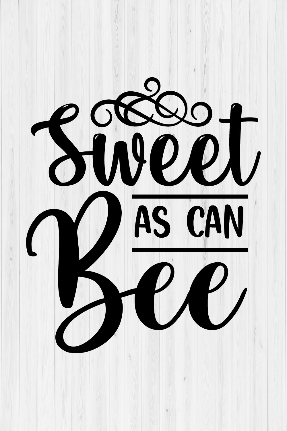 Sweet As Can Bee SVG Design pinterest preview image.