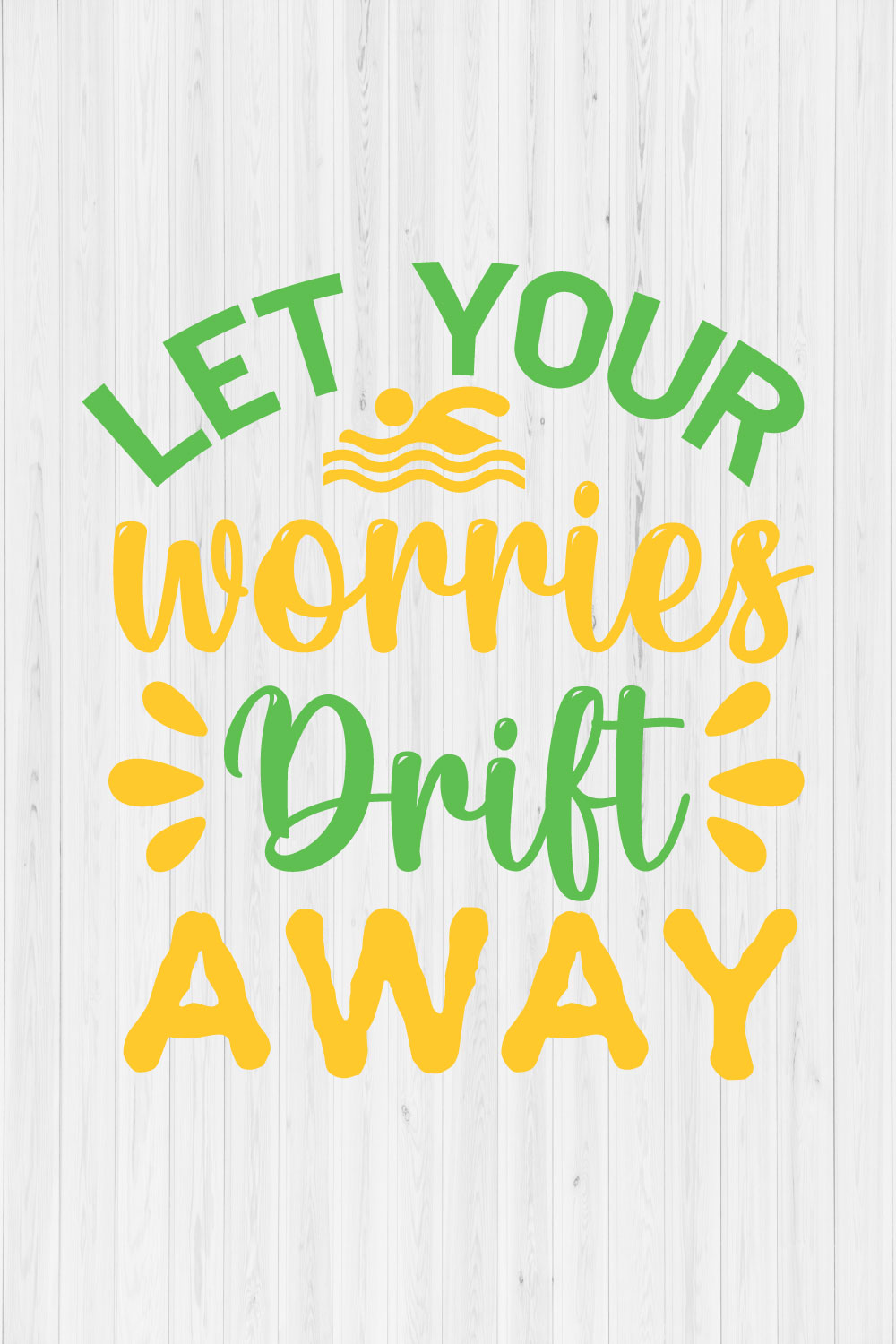 Let Your Worries Drift Away pinterest preview image.