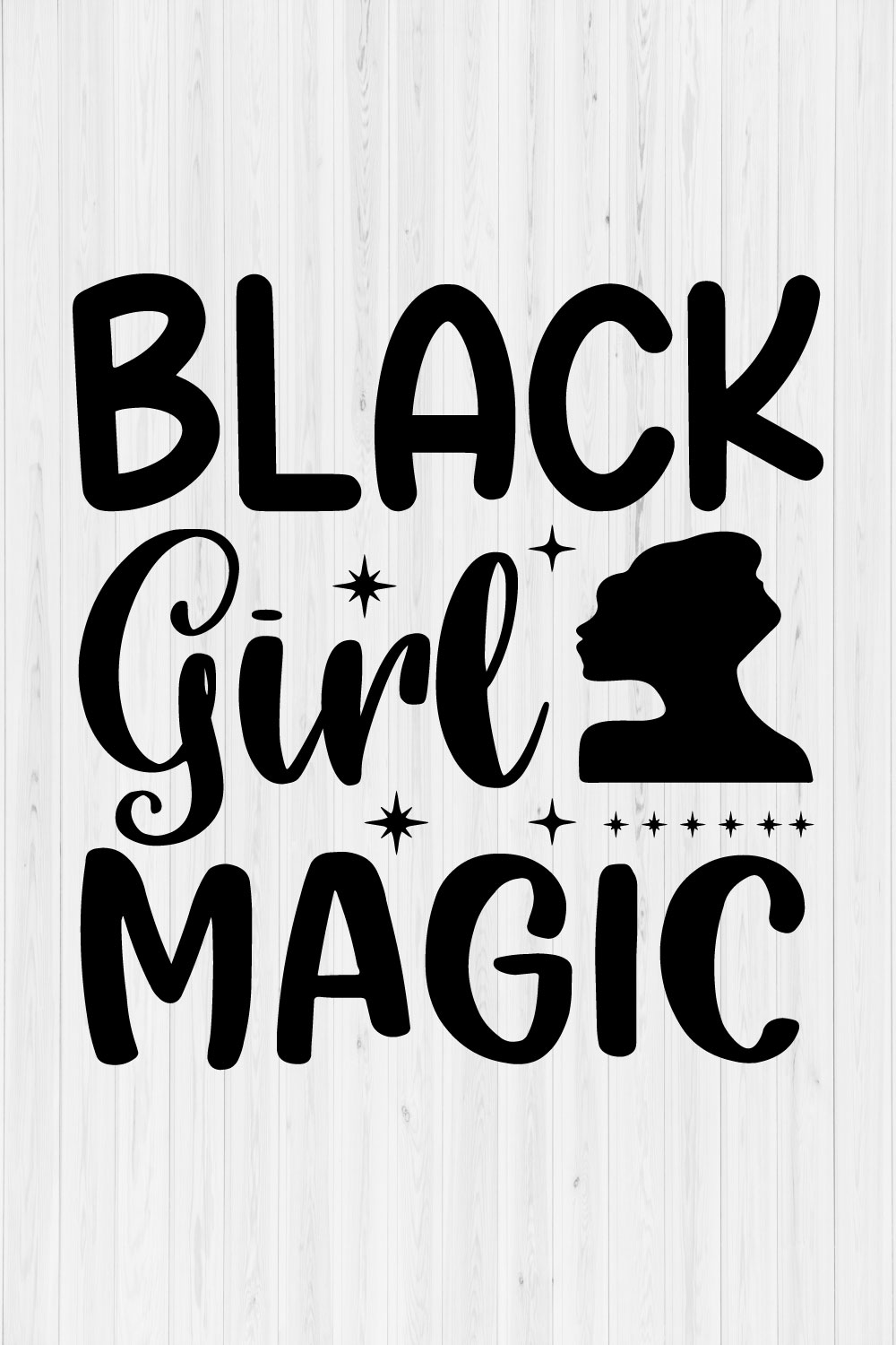 Black Girl Magic pinterest preview image.