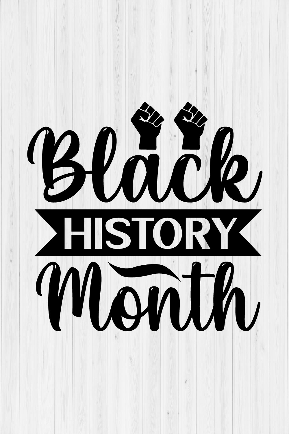 Black History Month pinterest preview image.
