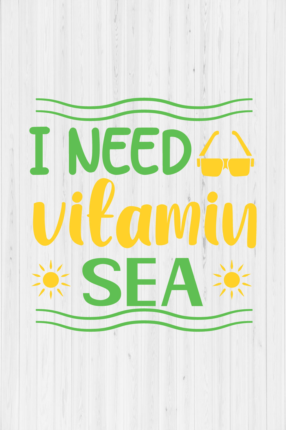 I Need Vitamin Sea pinterest preview image.