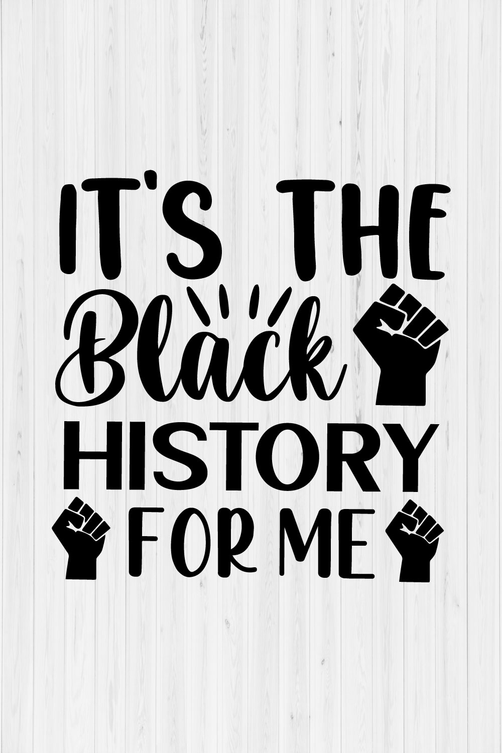 It's The Black History For me pinterest preview image.